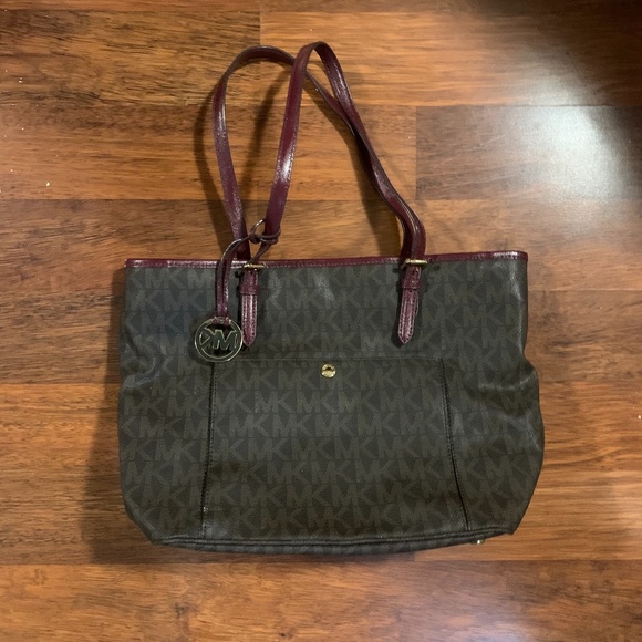 Michael Kors Handbags - Logo Brown Michael Kors Tote Bag